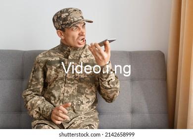 Moment soldiers confront man for putting on camouflage