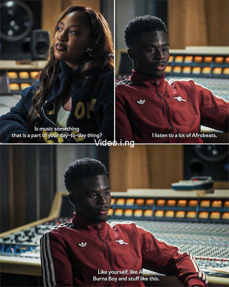 Bukayo Saka Leaves Tems Shocked After Admitting He Doesn’t Know Celine Dion