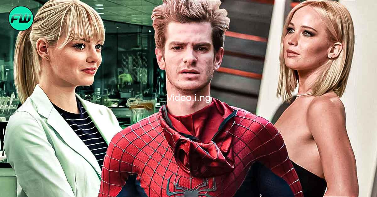 Emma stone was afraid to work in andrew garfields 757 million spider man movie admits she accepted the offer because of jennifer lawrence