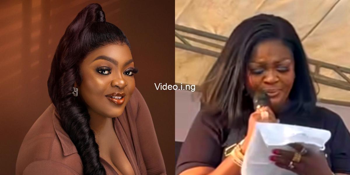 Eniola Badmus breaks down in tears, asks fans to pray to God to bless her with kids