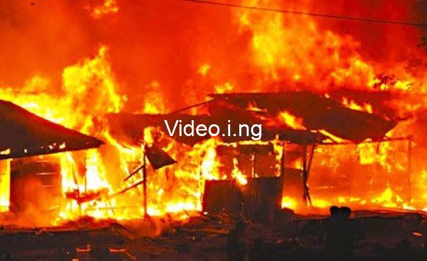 Fire Razes House In Ebonyi State, Destroys Property Worth Millions Of Naira (Photos)