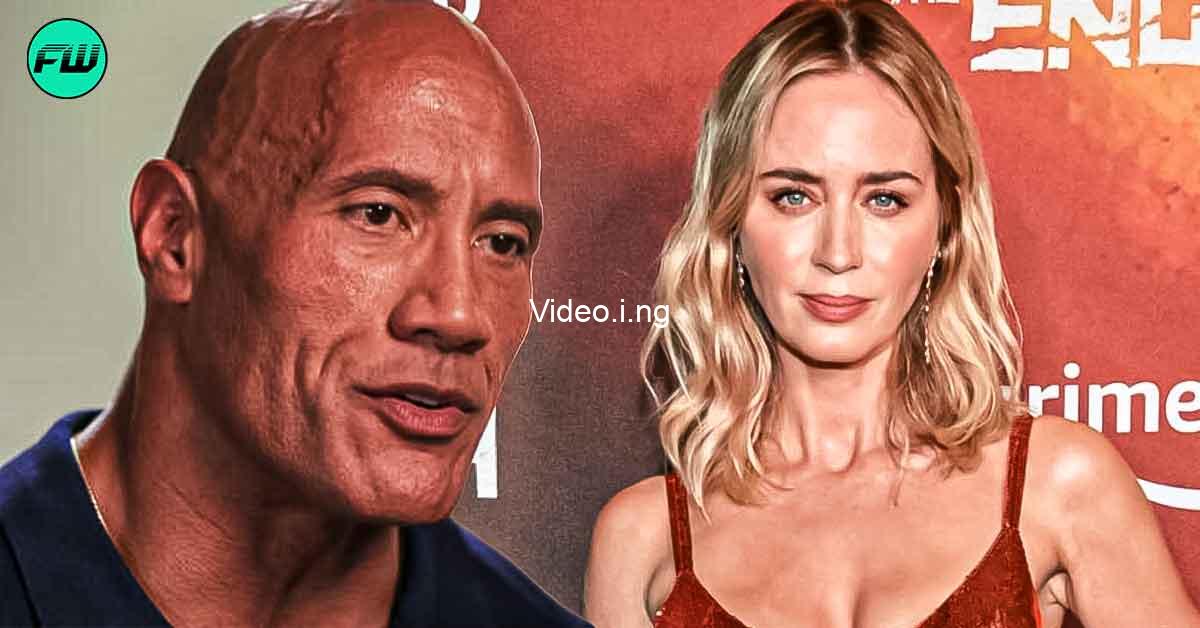 I only wanted her in the movie dwayne johnson reveals how he convinced emily blunt for 200m movie set to get a sequel