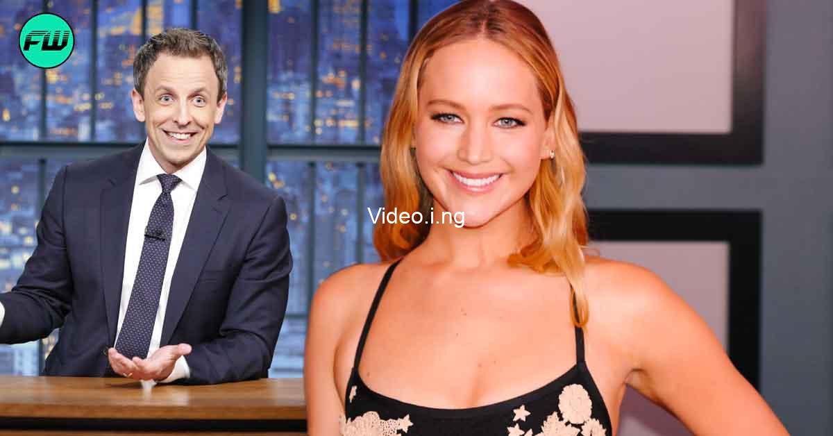 Jennifer lawrence confessed she once had a crush on seth meyers called herself predator who hits on other womans husband
