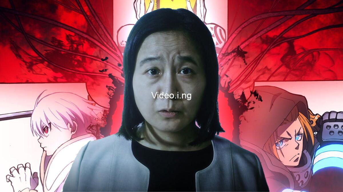 Who plays the mysterious live action woman in fire force season 3 cast character identity explored