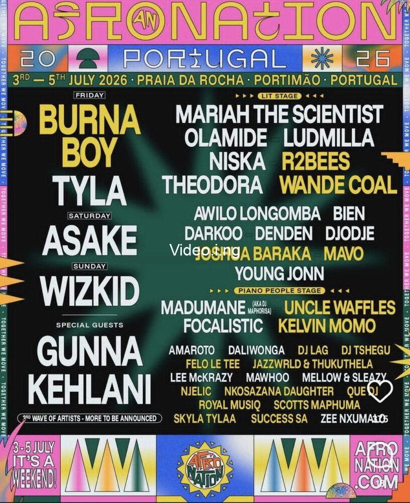 Wizkid Set to Headline Afro Nation Portugal 2026