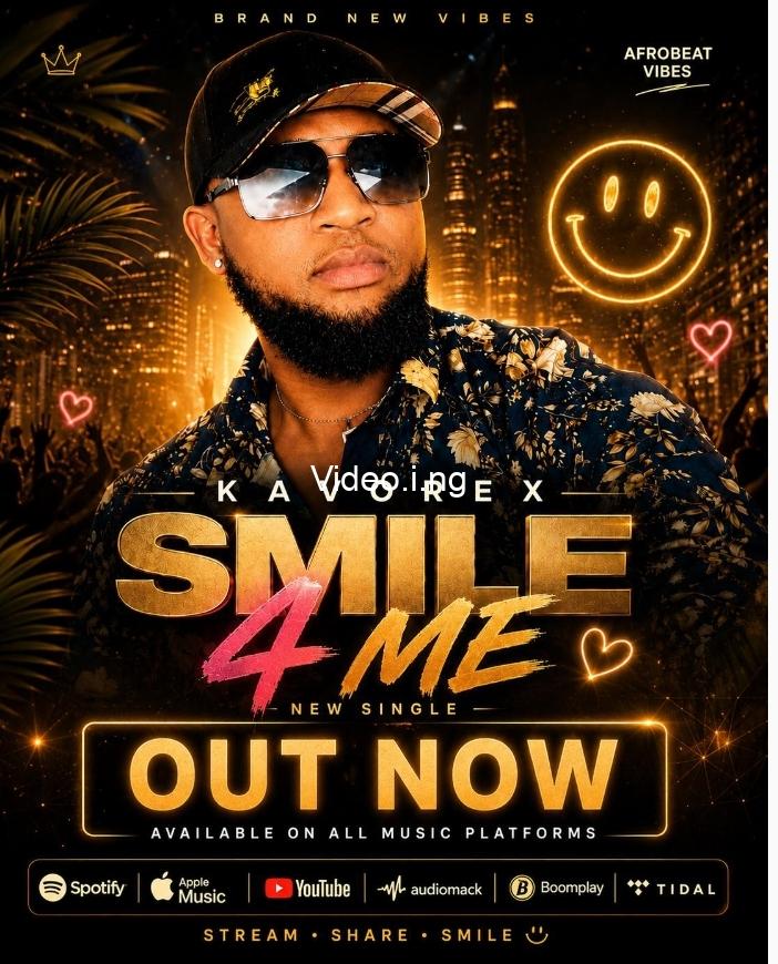 Afrobeats artiste Kavorex returns with a brand-new single titled “Smile For Me.”