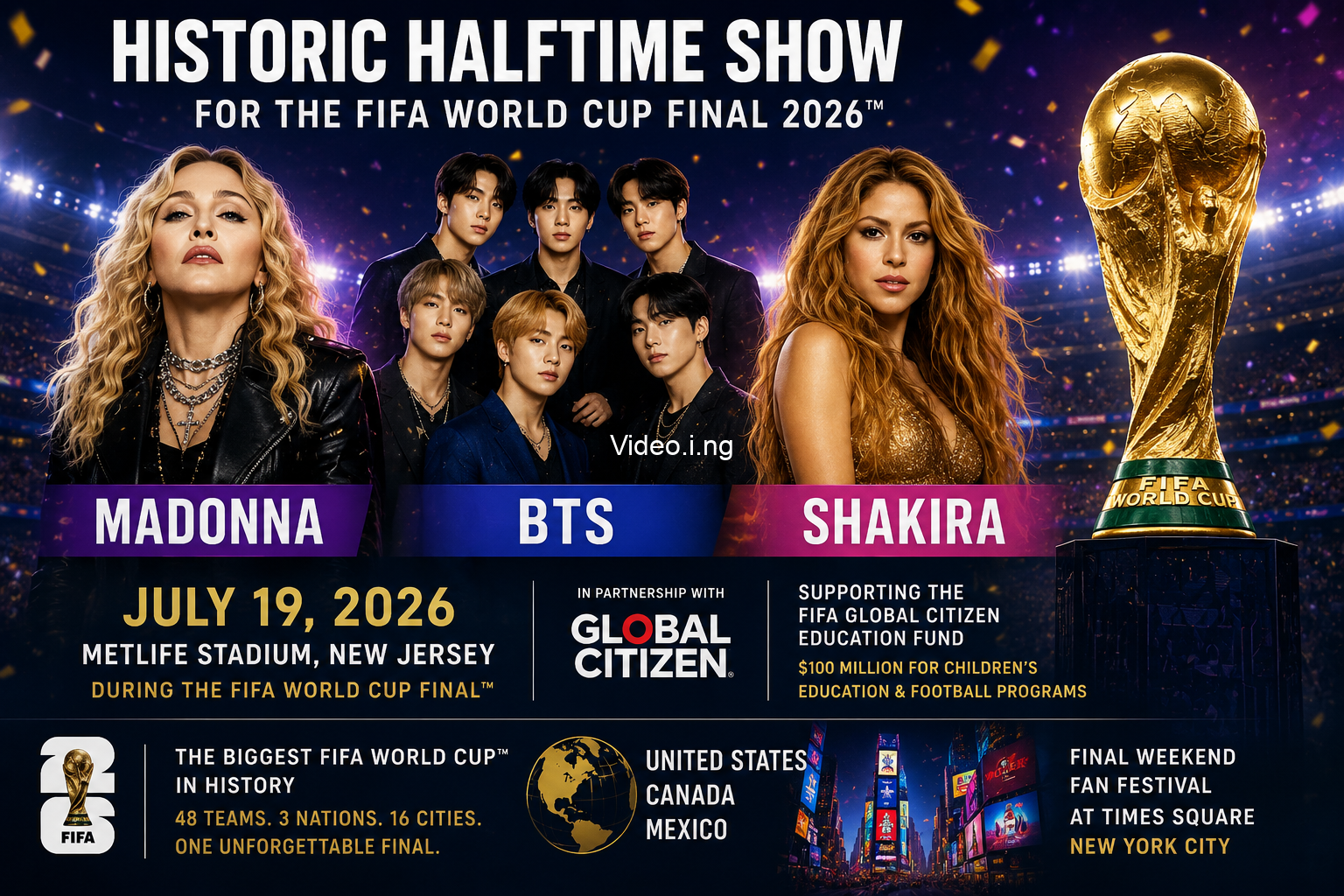 Fifa world cup final halftime show who is performing and how to watch